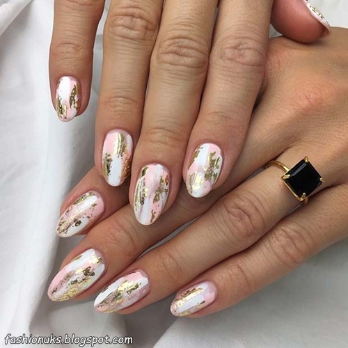 23 Cute White and Gold Nail Art Ideas To Try in 2026
