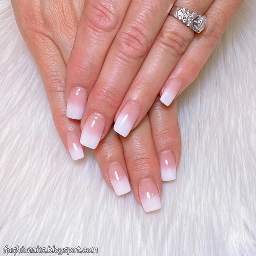21 Amazing Pink and White Ombre Nail Ideas 2025 - Ways to Wear
