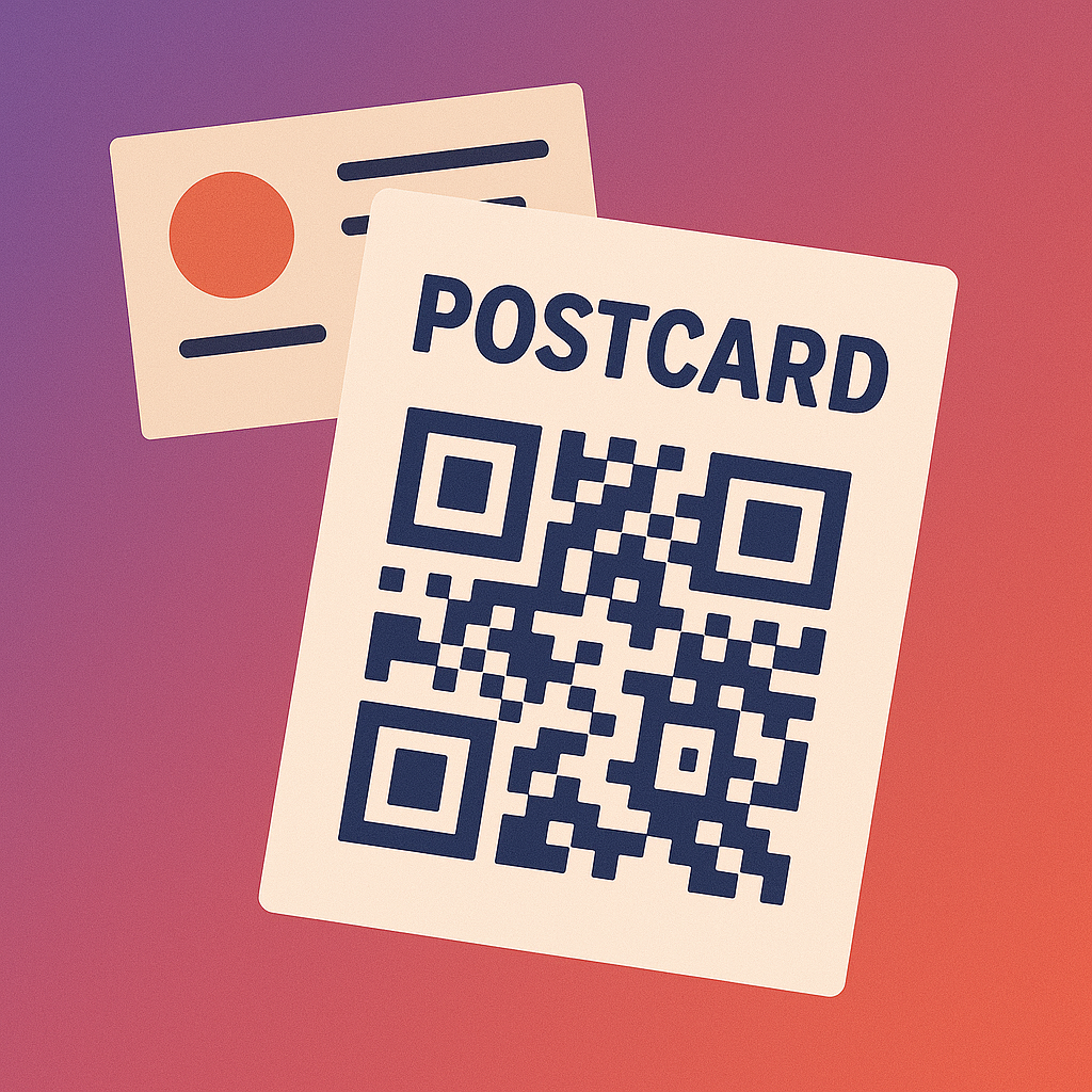 Hero image for Postkarten-Kampagnen & QR-Tracking service - Partner von Nozay