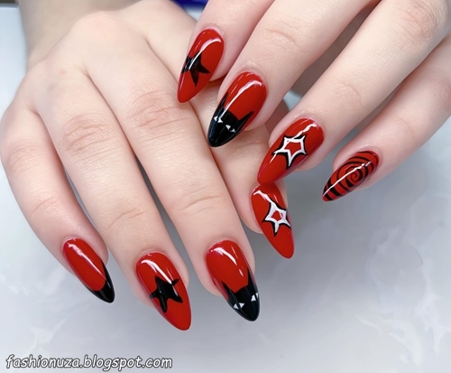 23 Amazing Red and Black Nail Ideas to DIY in 2025
