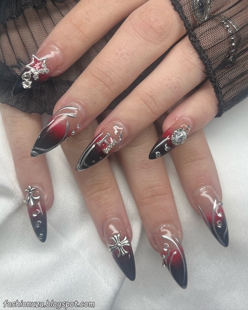 23 Amazing Red and Black Nail Ideas to DIY in 2025