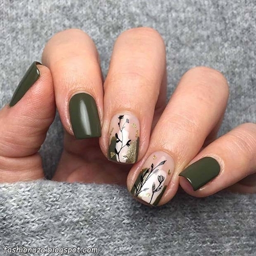 23 Olive Green Nail Colors That Are Perfect for Fall 2025