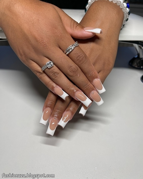 23 Amazing White Nail Tips 2025 To Be In Style