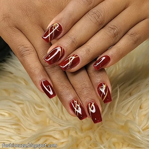 24 Maroon Nail Ideas with Best  Ways to Wear This Fall