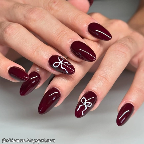 24 Maroon Nail Ideas with Best  Ways to Wear This Fall