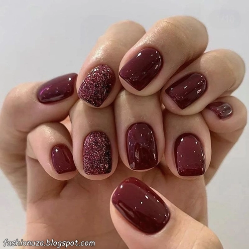 24 Maroon Nail Ideas with Best  Ways to Wear This Fall