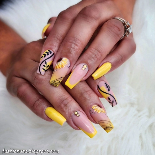 23 Sunflower Nail Art Ideas 2025 That Will Make Everyone Jealous