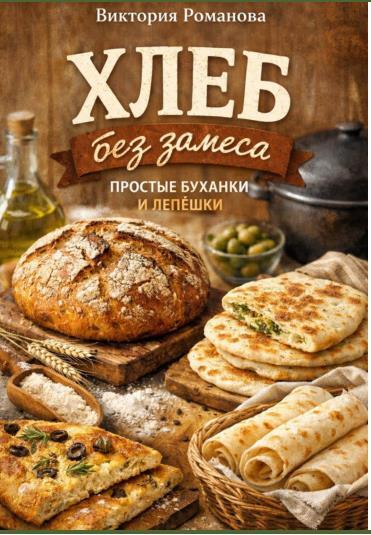 Хлеб без замеса: простые буханки и лепёшки /Виктория Романова/