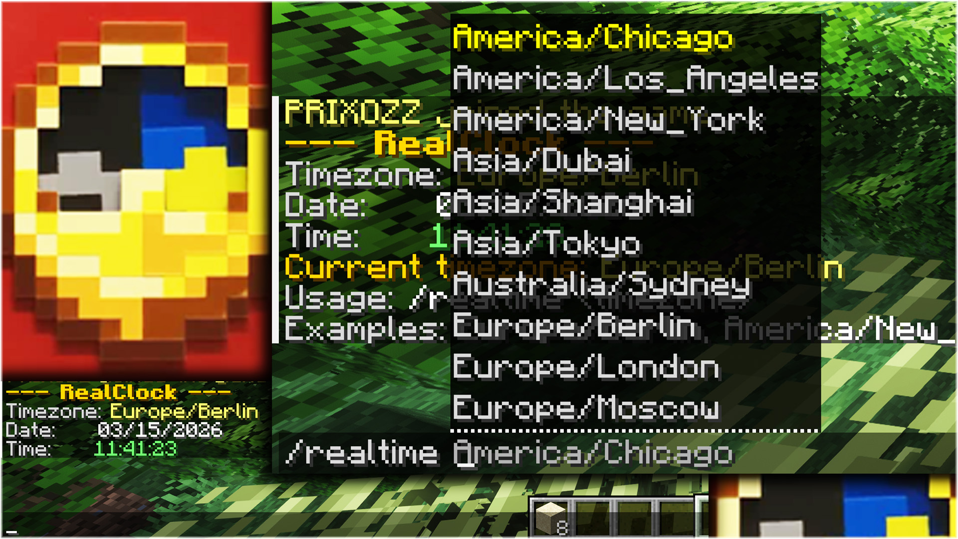 Realtime in Minecraft World | SpigotMC - High Performance Minecraft ...