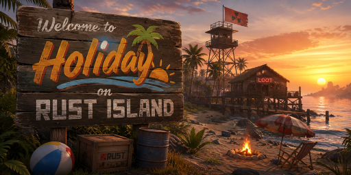 Баннер сервера Holiday Tour on Rust Island