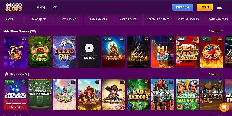 Super Slots online casino