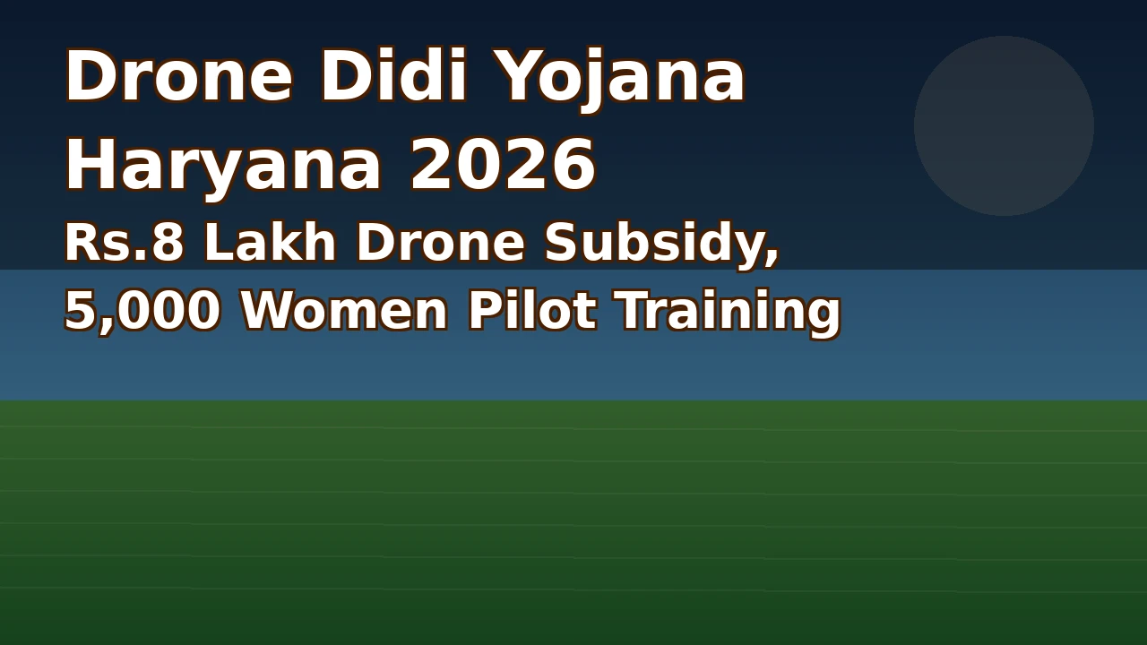 Drone Didi Yojana Haryana 2026