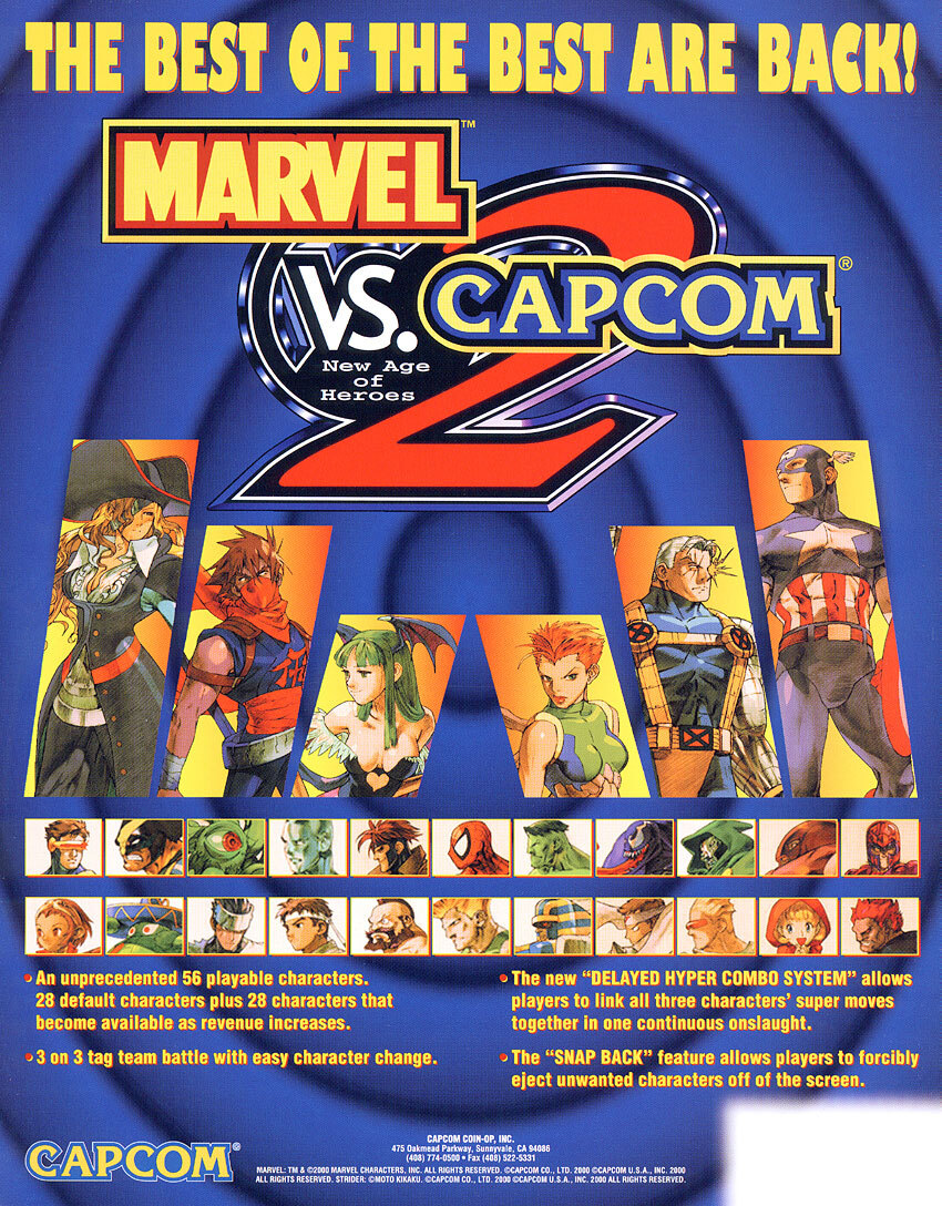 Marvel vs. Capcom 2: New Age of Heroes turned 25 this month Marvel vs. Capcom 2: New Age of Heroes turned 25 this month