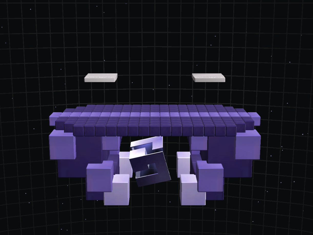 From Akinia Blood V1.0 (2025), a cubic platform against the gridback drop, a screenshot of the game cube circle. From Akinia Blood V1.0 (2025), a cubic platform against the gridback drop, a screenshot of the game cube circle.