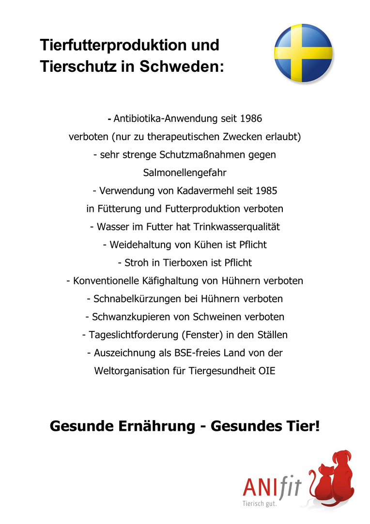 Tierschutz in Schweden kompakte Übersicht