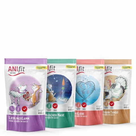 ANIfit Pouches Mix – 12×85 g, 4 Sorten